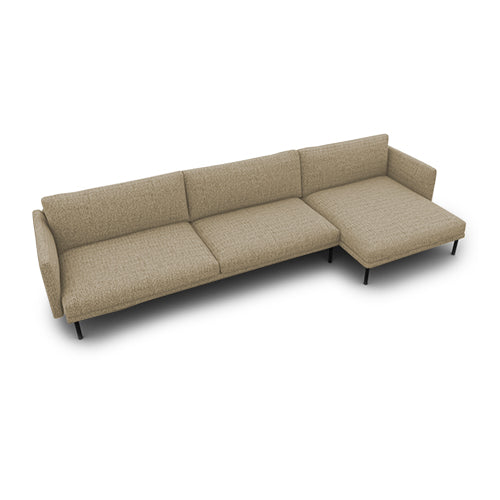 mies lateral 2 plazas MAXI con chaise longue EXTRA derecho