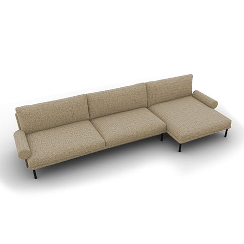 mies roll lateral 2 plazas MAXI con chaise longue EXTRA derecho