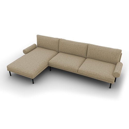 mies roll lateral 2 plazas con chaise longue MAXI izquierdo