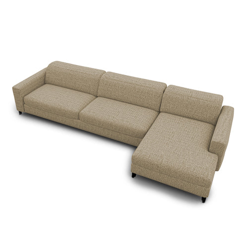 norma lateral 3 plazas MAXI con 1 relax y chaise longue derecho