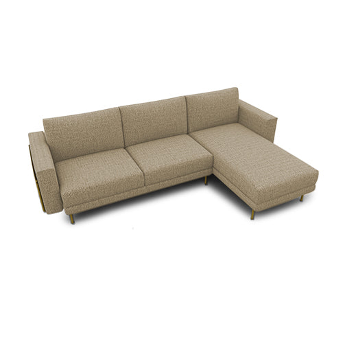 rod lateral 2 plazas con chaise longue derecho