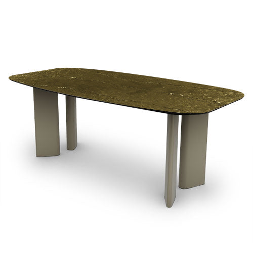 mesa fija sandy de cristal nilo bronze 200 cm