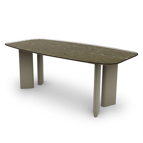 mesa fija sandy de cristal nilo bronze 250 cm