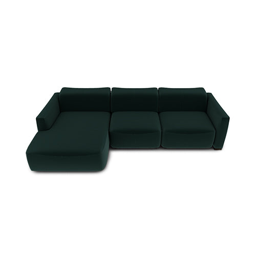 wave lateral 3 plazas con 2 relax y chaise longue izquierdo