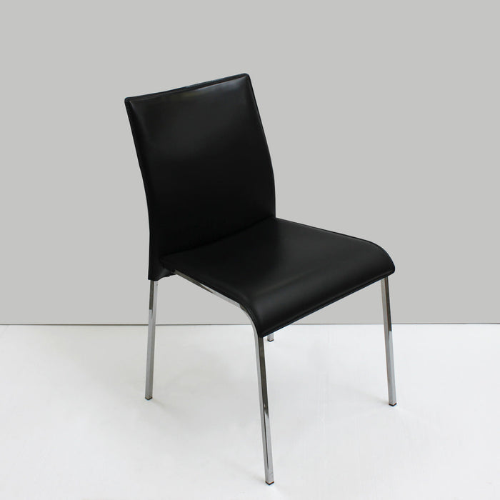 set de 3 sillas easy cuero negro