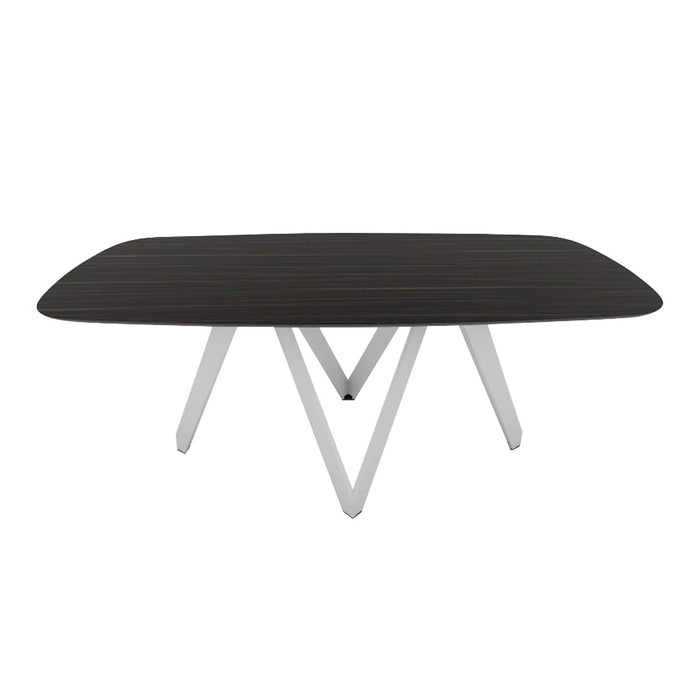 mesa cartesio rounded 250 cm