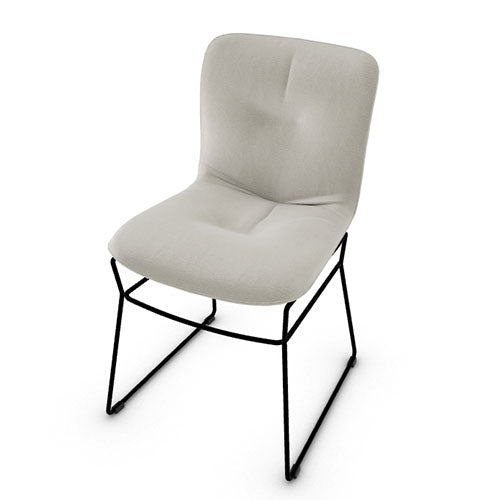variant silla annie soft de metal negro