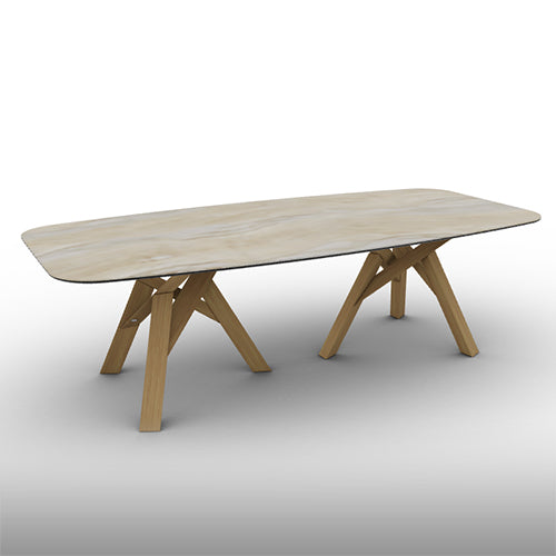 mesa jungle rounded premium 200 cm de Lujo. Muebles Finos y Muebles de Lujo.