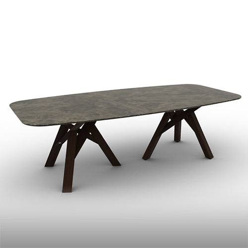 mesa jungle rounded premium 200 cm de Lujo. Muebles Finos y Muebles de Lujo.