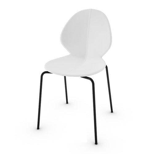 variant silla basil de cuero y metal