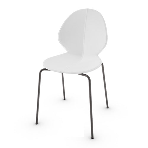 variant silla basil de cuero y metal