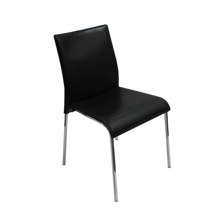 variant set de 3 sillas easy cuero negro