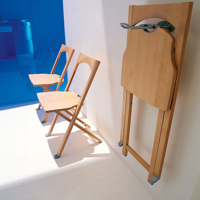 set de 2 sillas plegables olivia en madera natural